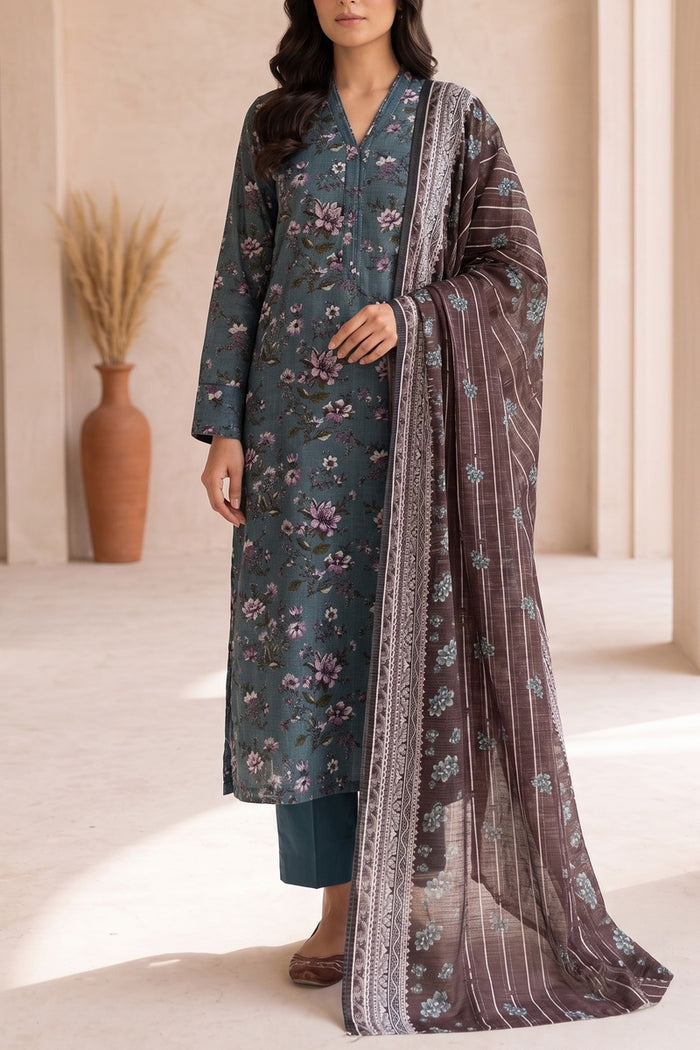 Fiza Mariyam 3 Pcs Unstitch Khaddar D-798
