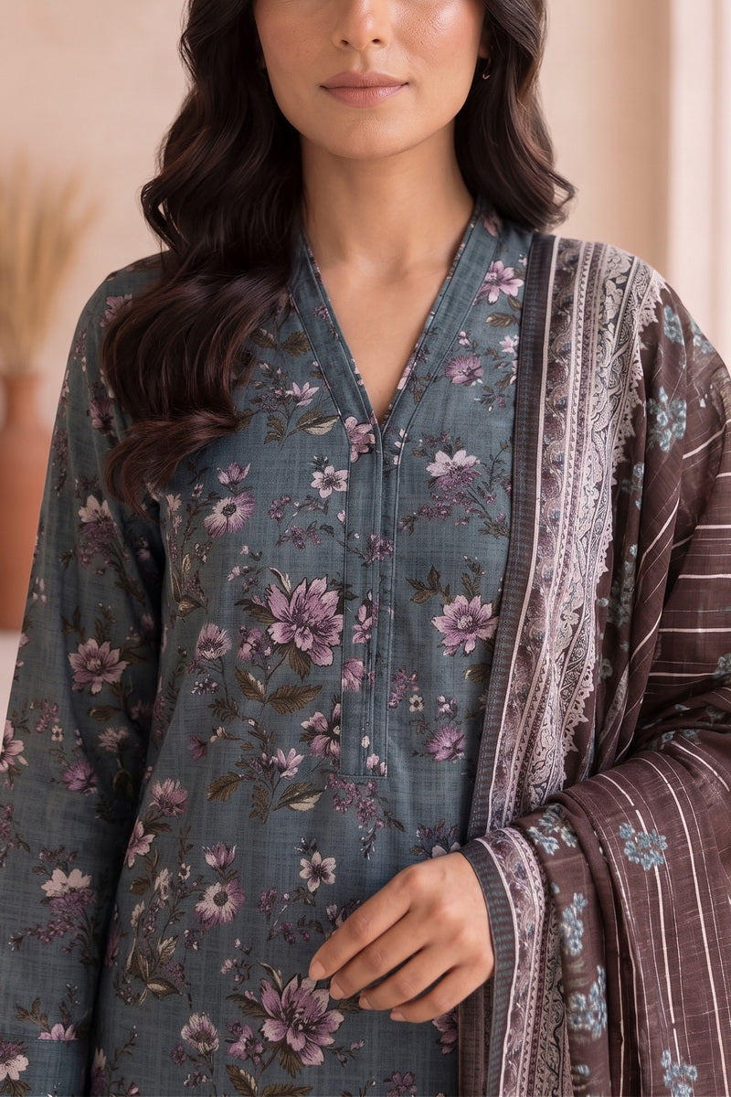 Fiza Mariyam 3 Pcs Unstitch Khaddar D-798