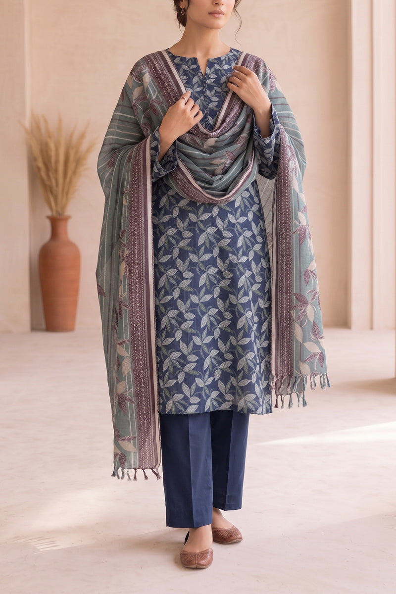 Fiza Mariyam 3 Pcs Unstitch Khaddar D-799