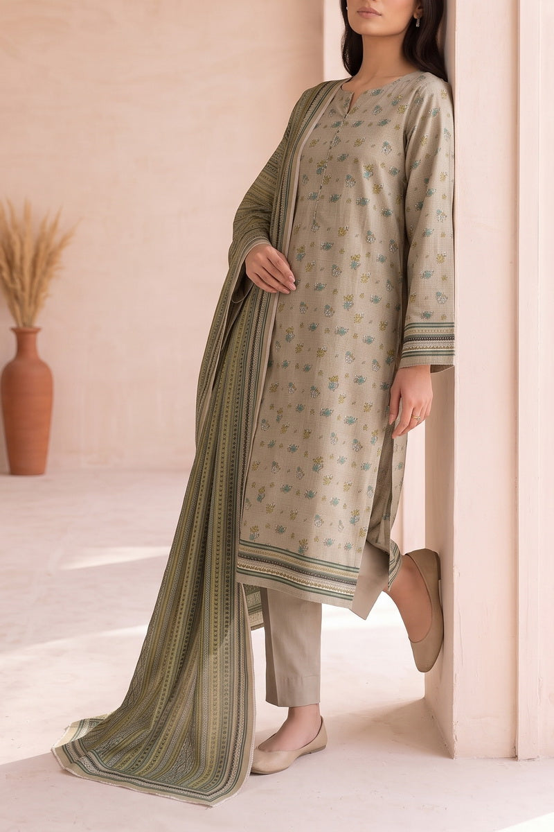 Fiza Mariyam 3 Pcs Unstitch Khaddar D-801