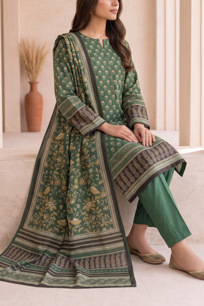 Fiza Mariyam 3 Pcs Unstitch Khaddar D-802