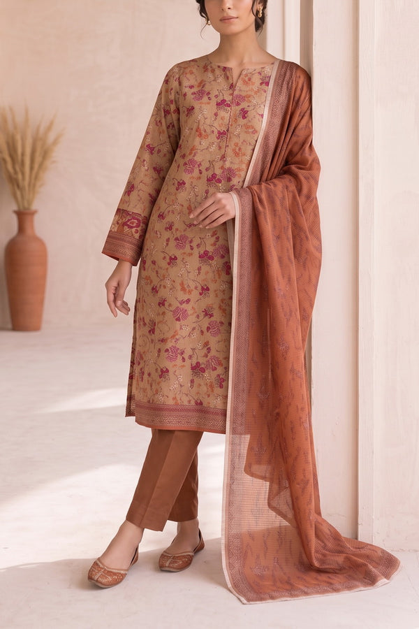 Fiza Mariyam 3 Pcs Unstitch Khaddar D-803