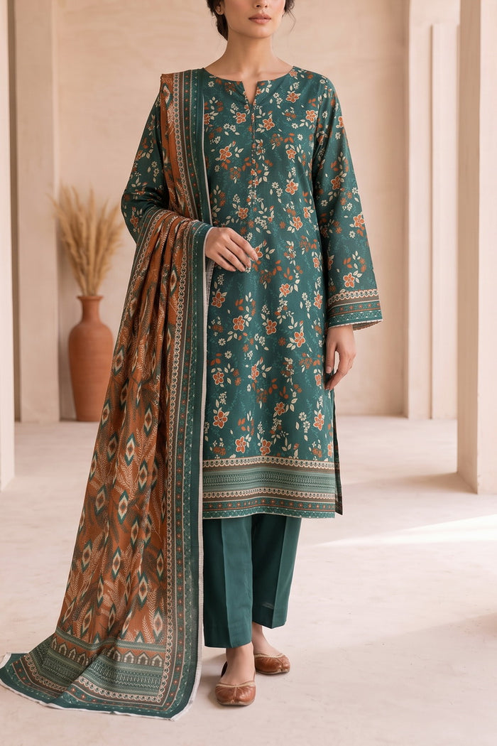 Fiza Mariyam 3 Pcs Unstitch Khaddar D-807