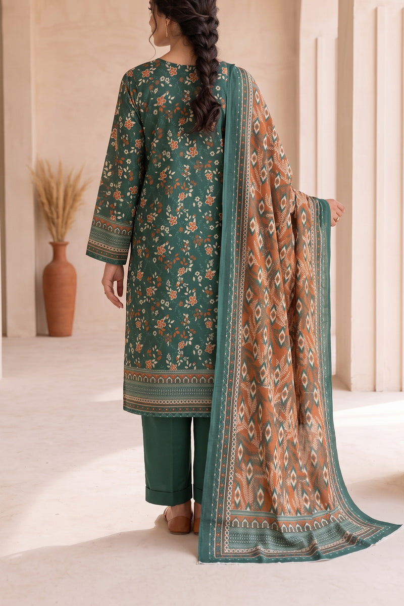 Fiza Mariyam 3 Pcs Unstitch Khaddar D-807