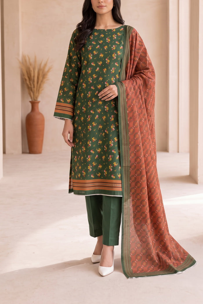 Fiza Mariyam 3 Pcs Unstitch Khaddar D-808