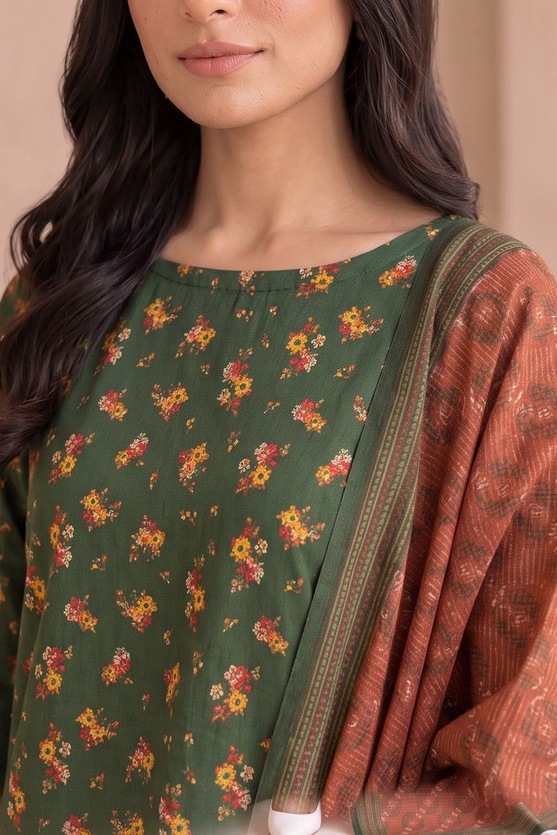 Fiza Mariyam 3 Pcs Unstitch Khaddar D-808
