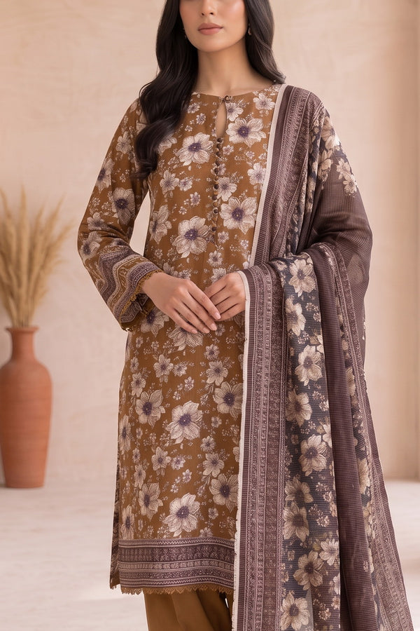 Fiza Mariyam 3 Pcs Unstitch Khaddar D-809
