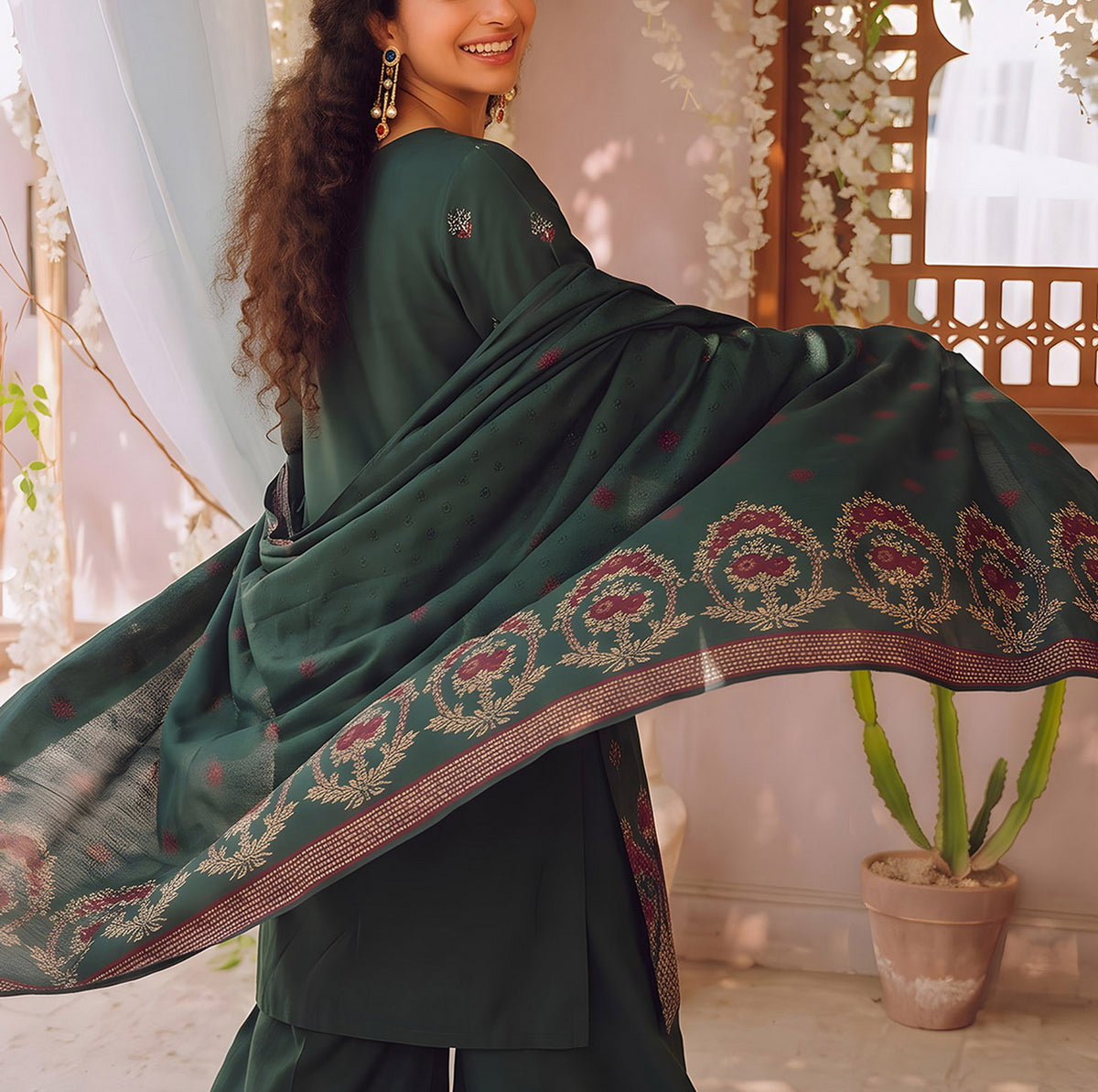 Areena Embroidered Winter D-826