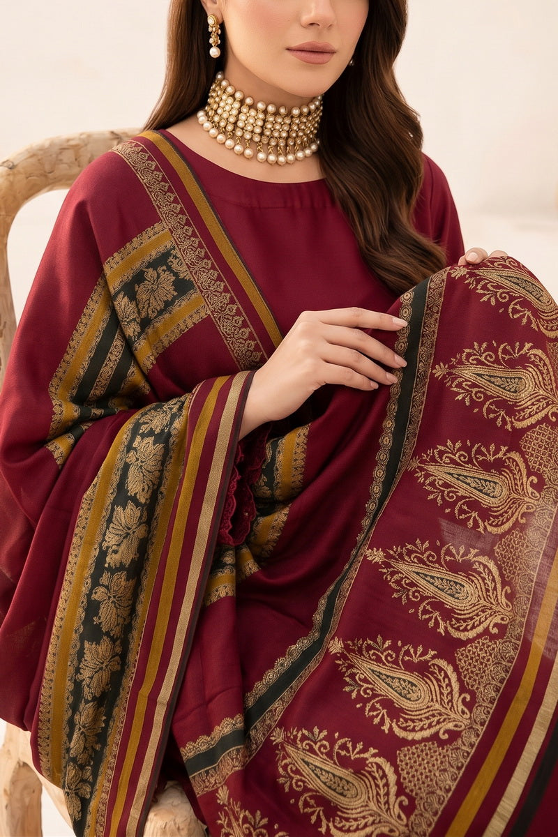 Resham Unstitch Dyed Winter D-831