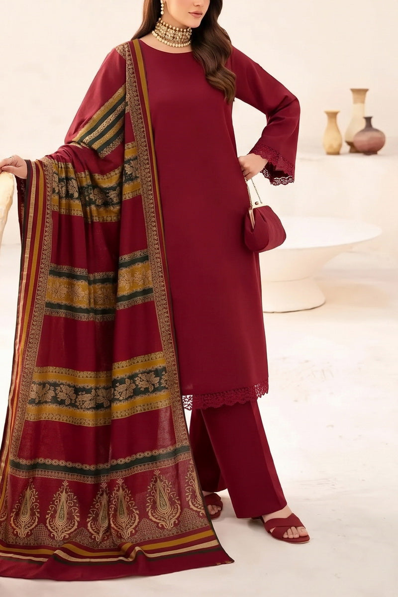 Resham Unstitch Dyed Winter D-831