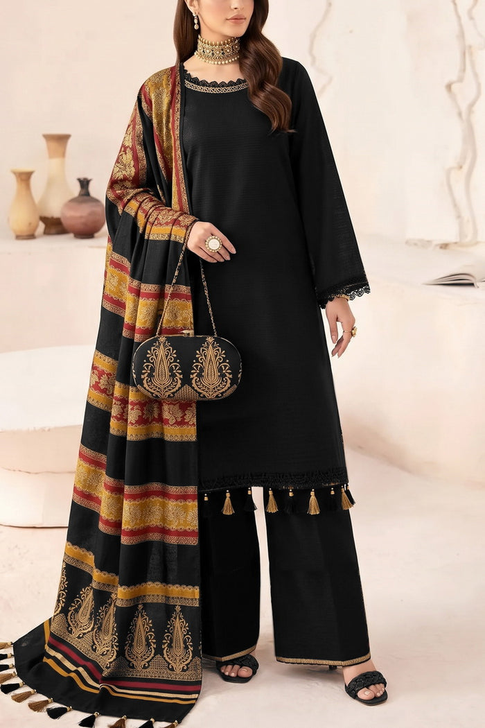 Resham Unstitch Dyed Winter D-833