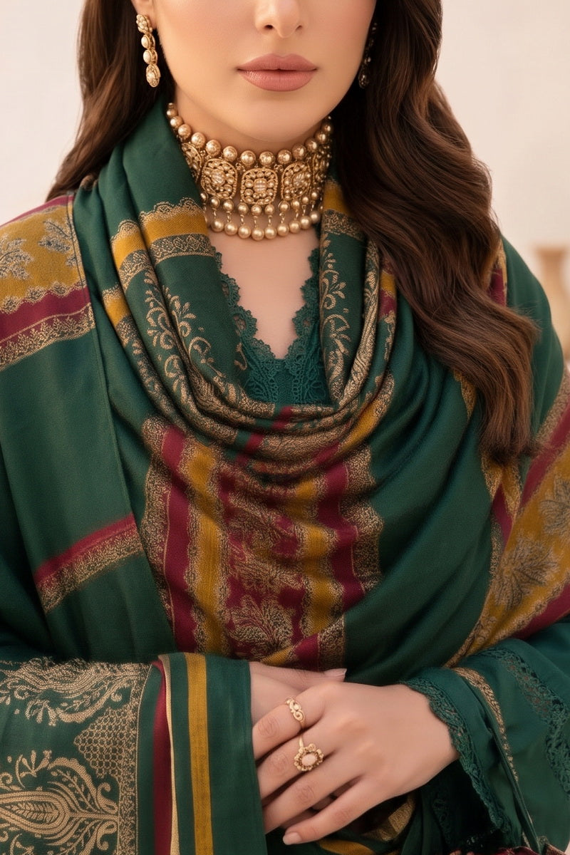 Resham Unstitch Dyed Winter D-834