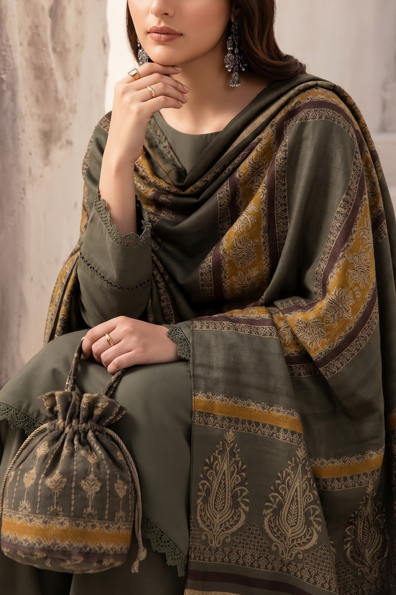Resham Unstitch Dyed Winter D-835