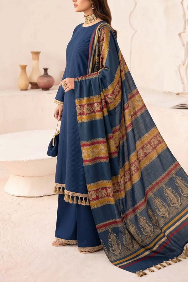 Resham Unstitch Dyed Winter D-836