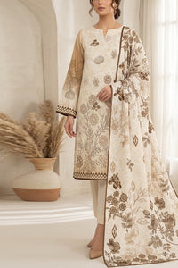 Crown Dhanak Unstitch 3 Pcs Winter D-838