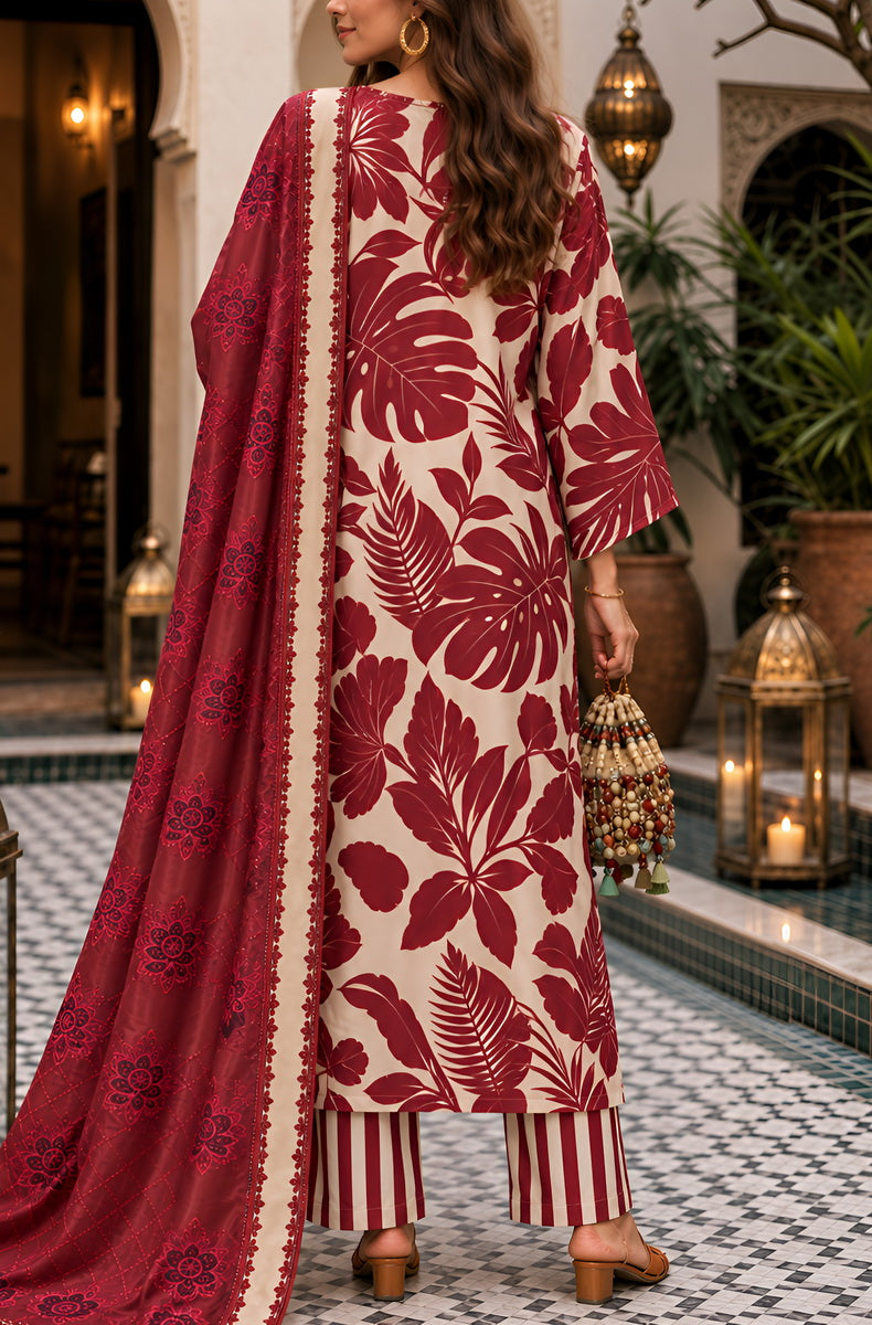 M Prints Unstitch Luxury Silk D-848