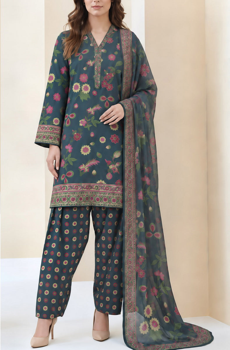 M Prints Unstitch Luxury Silk D-849