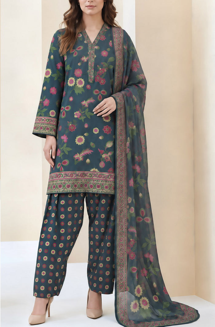 M Prints Unstitch Luxury Silk D-849
