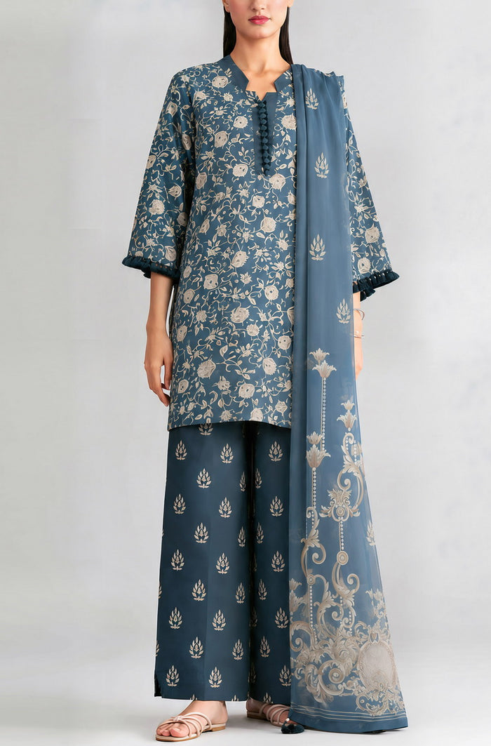 M Prints Unstitch Luxury Silk D-852