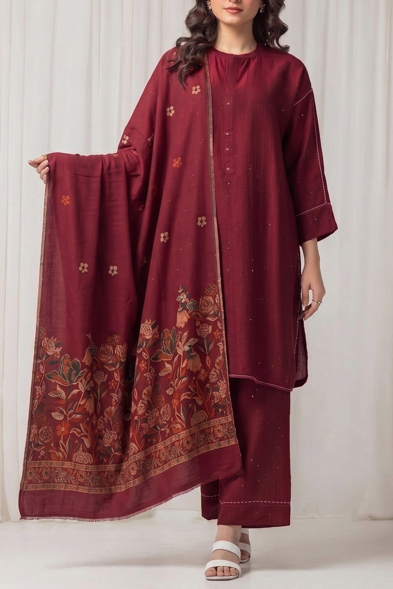 Resham Unstitch Dyed Winter D-853