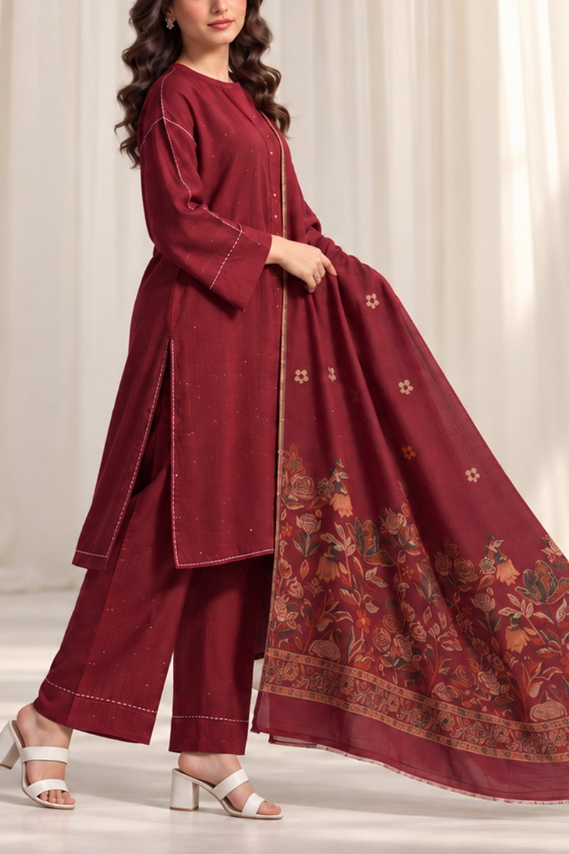 Resham Unstitch Dyed Winter D-853