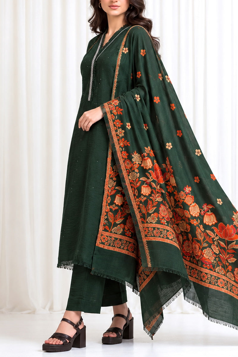 Resham Unstitch Dyed Winter D-854