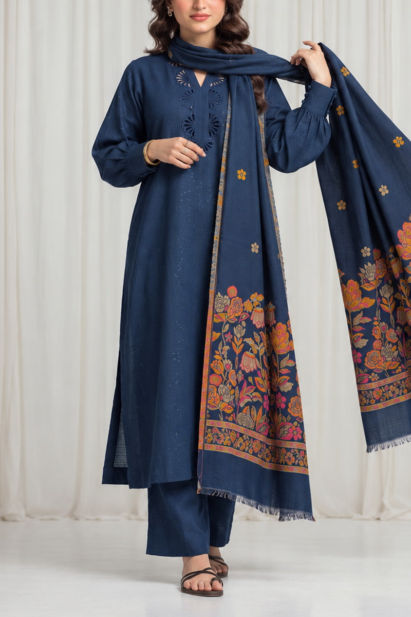 Resham Unstitch Dyed Winter D-855