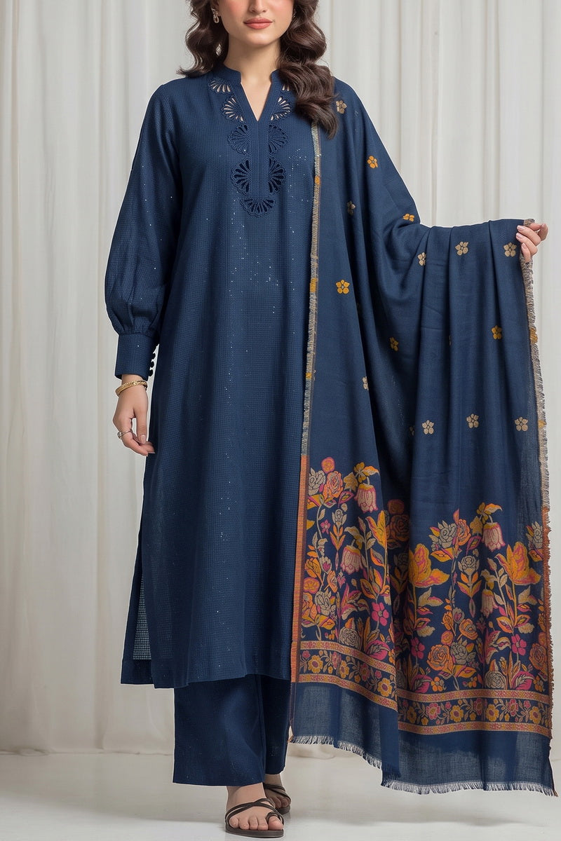 Resham Unstitch Dyed Winter D-855