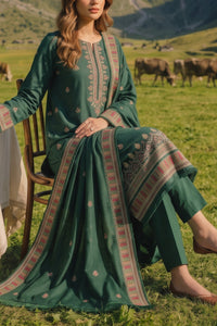 Miraas Unstitch Emb Khaddar D-690