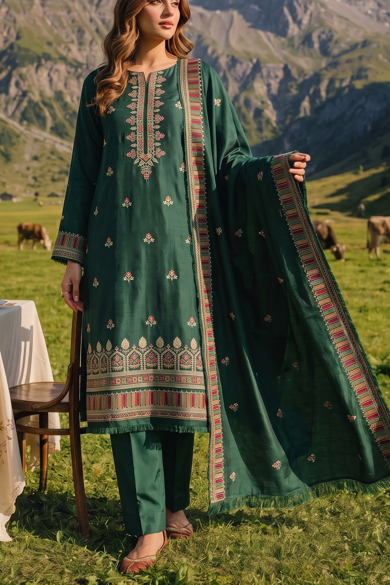 Miraas Unstitch Emb Khaddar D-690