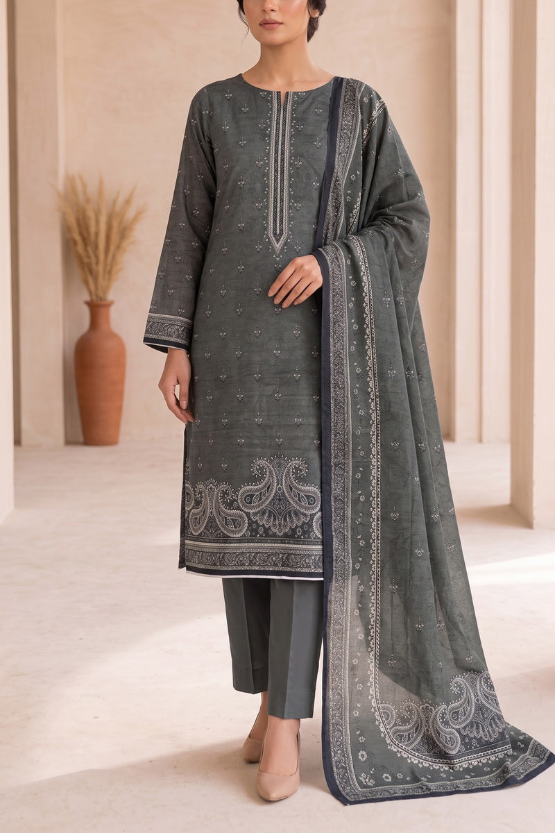 Shahkar Printed 3 Pcs Unstitch Khaddar D-997