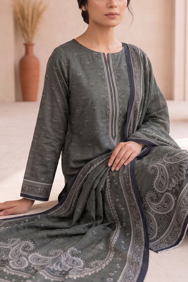 Shahkar Printed 3 Pcs Unstitch Khaddar D-997