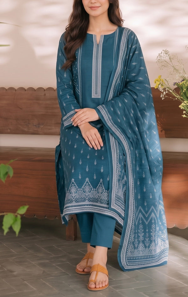 Shahkar Printed 3 Pcs Unstitch Khaddar D-998