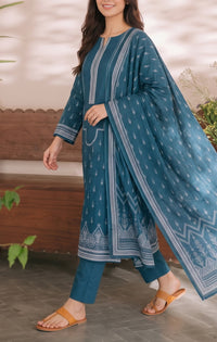 Shahkar Printed 3 Pcs Unstitch Khaddar D-998