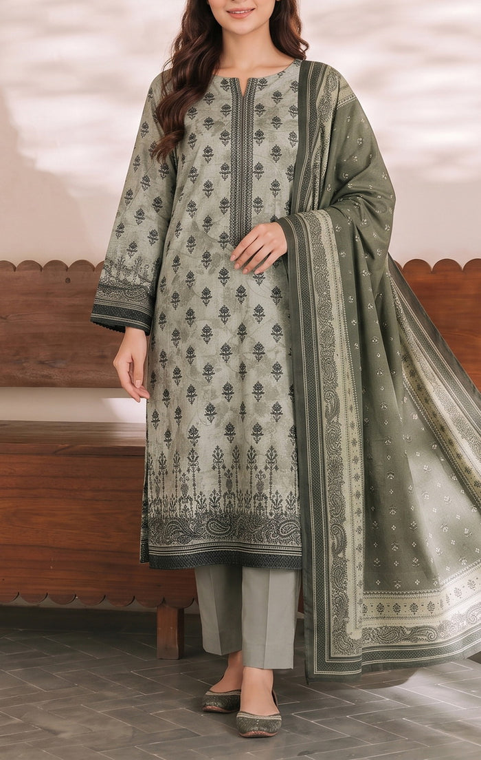 Shahkar Printed 3 Pcs Unstitch Khaddar D-999