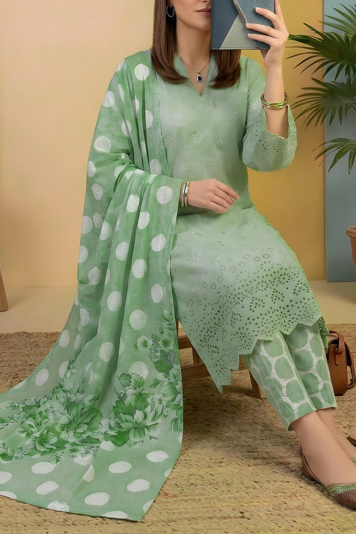 Sobia Waseem 3 PCS Unstitch Emb D-659