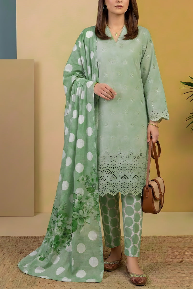 Sobia Waseem 3 PCS Unstitch Emb D-659