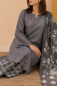 Sobia Waseem 3 PCS Unstitch Emb D-658