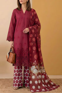 Sobia Waseem 3 PCS Unstitch Emb D-657