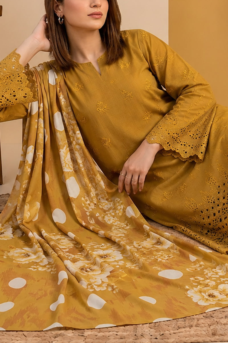 Sobia Waseem 3 PCS Unstitch Emb D-655