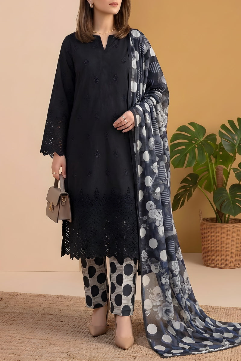 Sobia Waseem 3 PCS Unstitch Emb D-654
