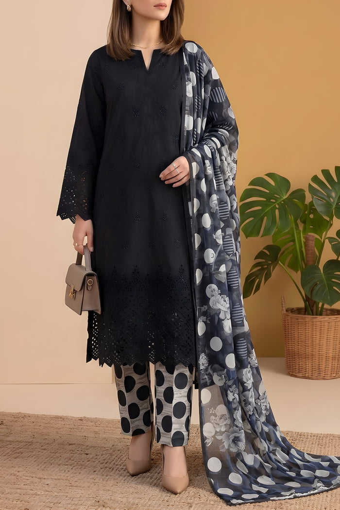Sobia Waseem 3 PCS Unstitch Emb D-654