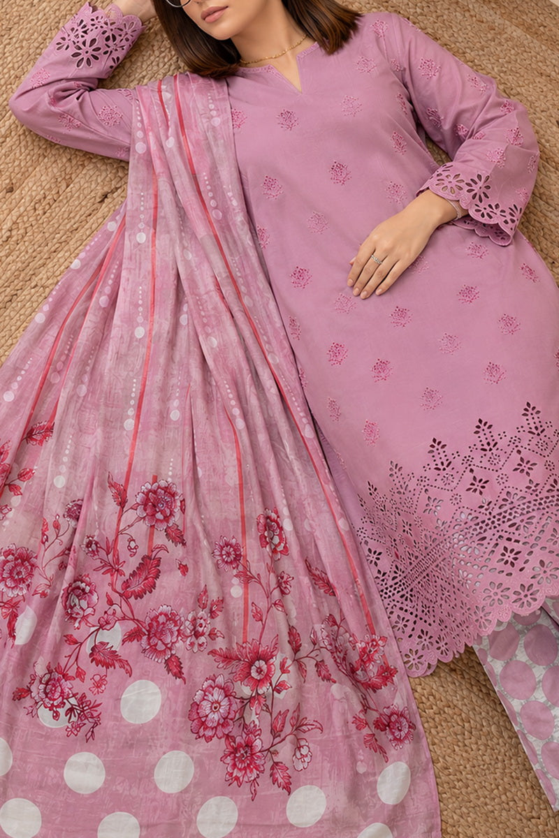 Sobia Waseem 3 PCS Unstitch Emb D-656