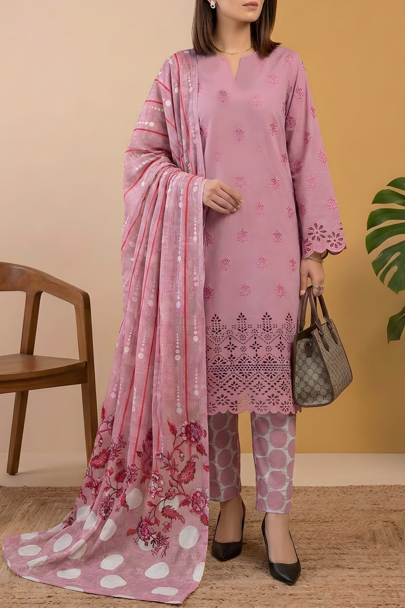 Sobia Waseem 3 PCS Unstitch Emb D-656
