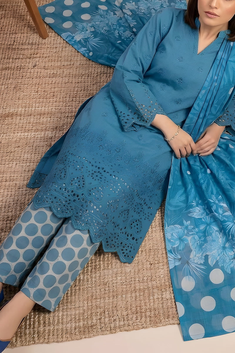 Sobia Waseem 3 PCS Unstitch Emb D-652