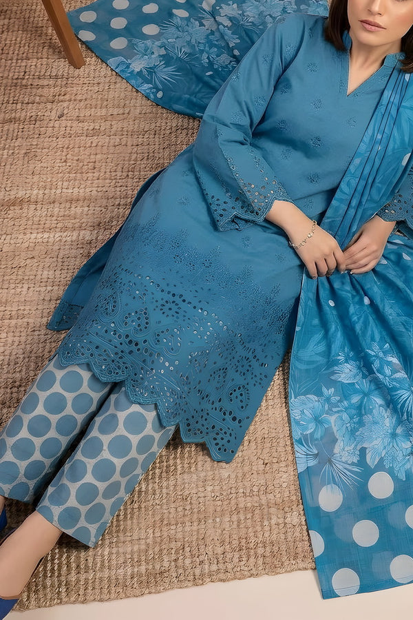Sobia Waseem 3 PCS Unstitch Emb D-652