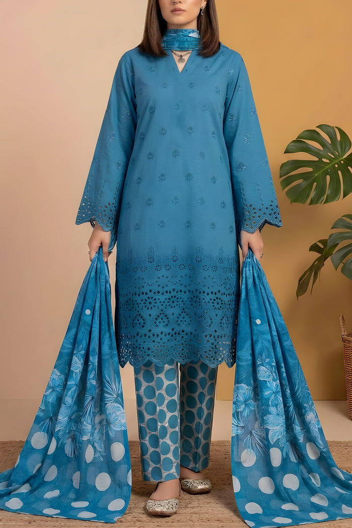 Sobia Waseem 3 PCS Unstitch Emb D-652