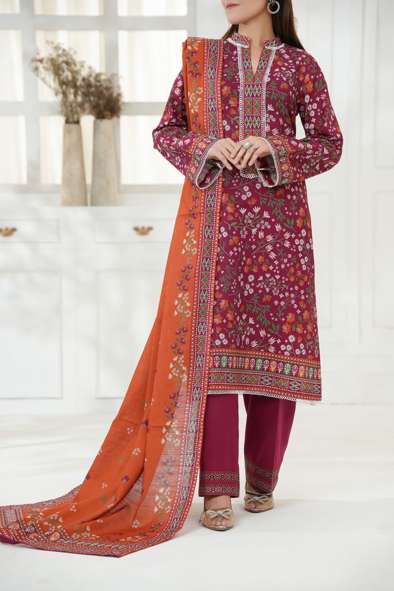 Shahkar Print Khaddar D-024