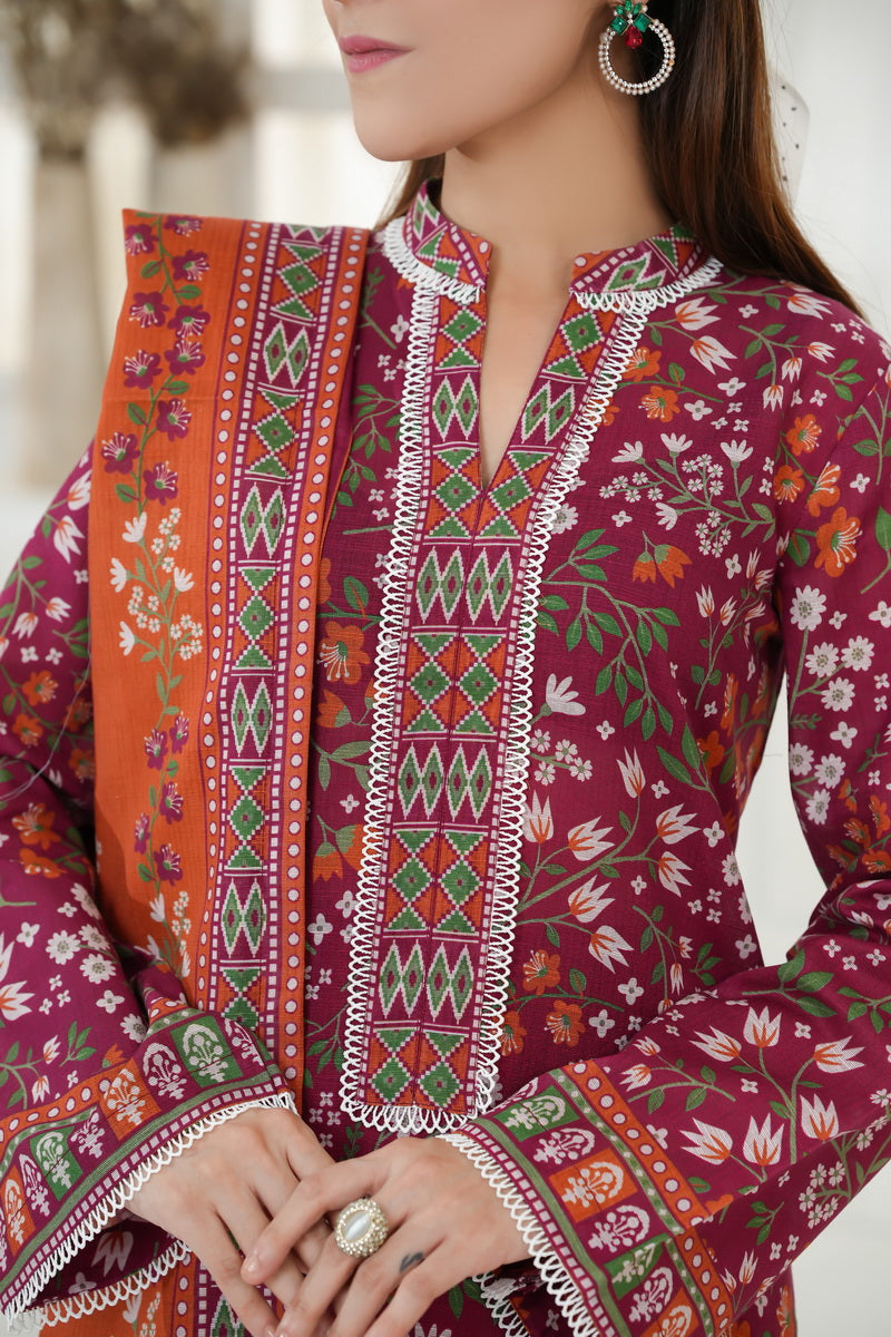 Shahkar Print Khaddar D-024