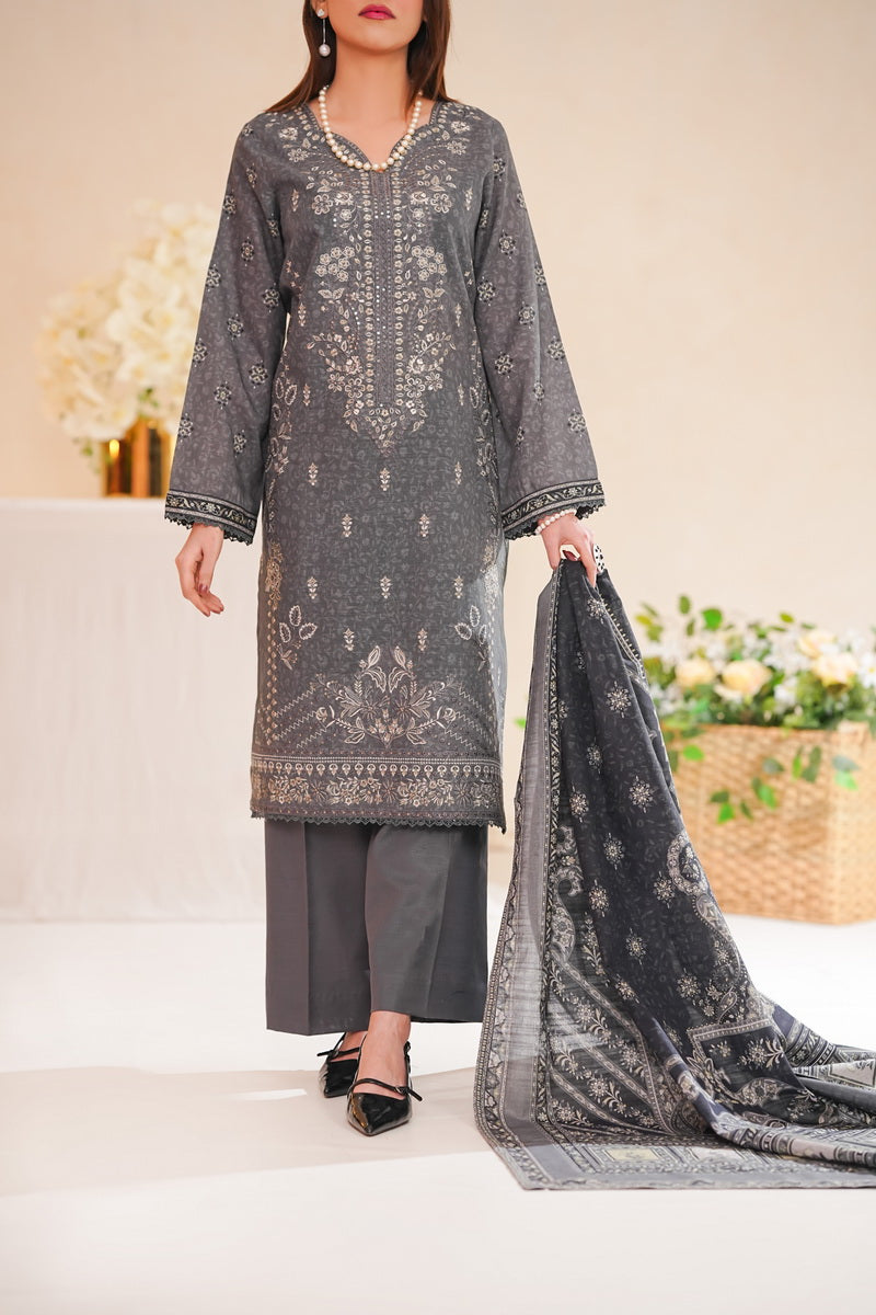 Shahkar Emb Khaddar D-015